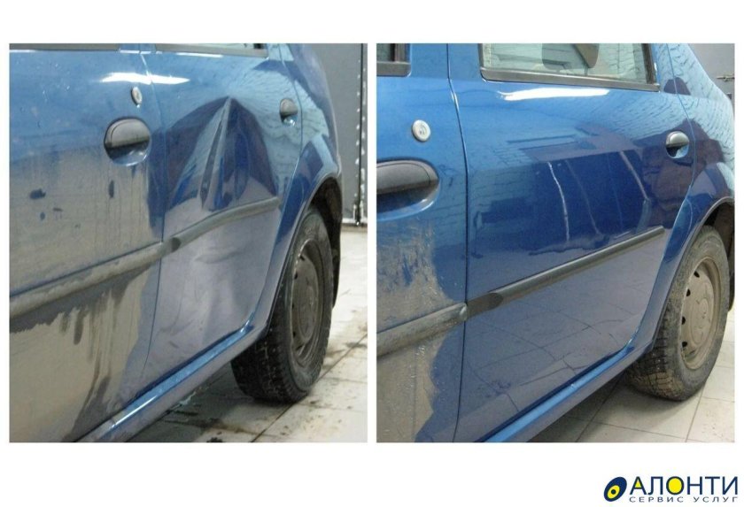 Покраска авто до и после