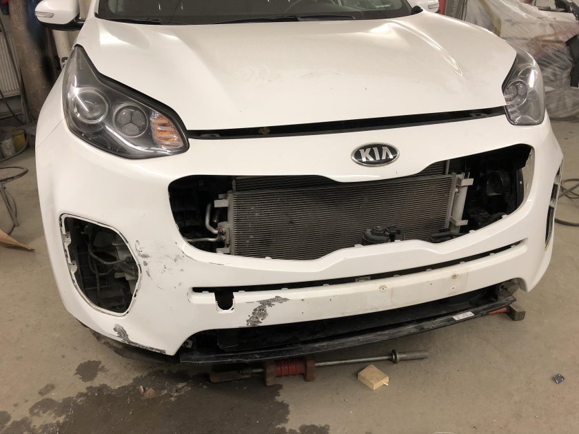 Киа спортаже 4 ремонт бампера