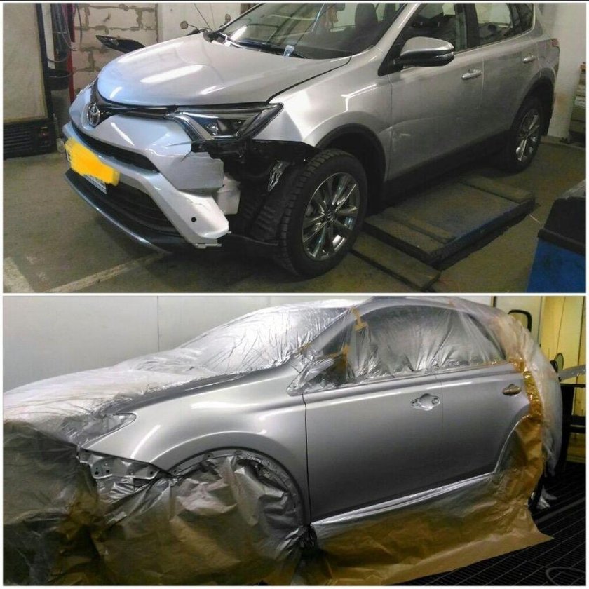 Авто рихтовка до после