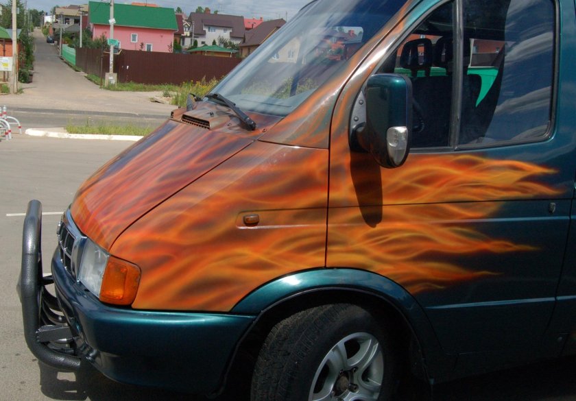 Аэрография на Газель