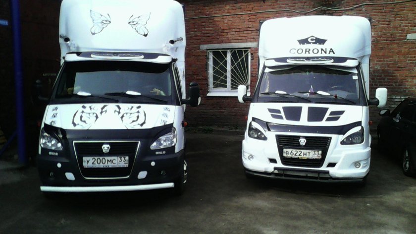 Наклейка на капот Газель Некст