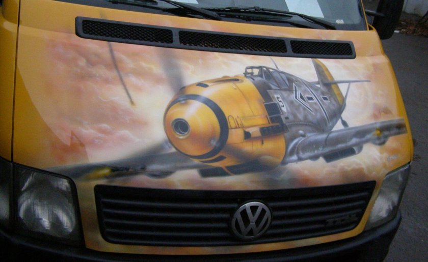 Аэрография на мерседесе Спринтере