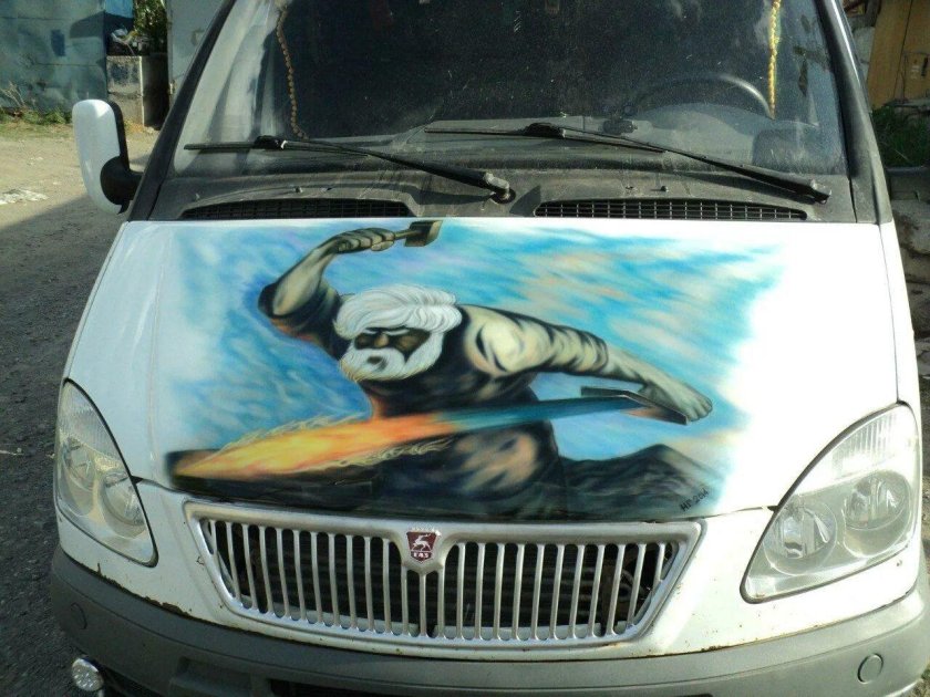 Daewoo Matiz аэрография