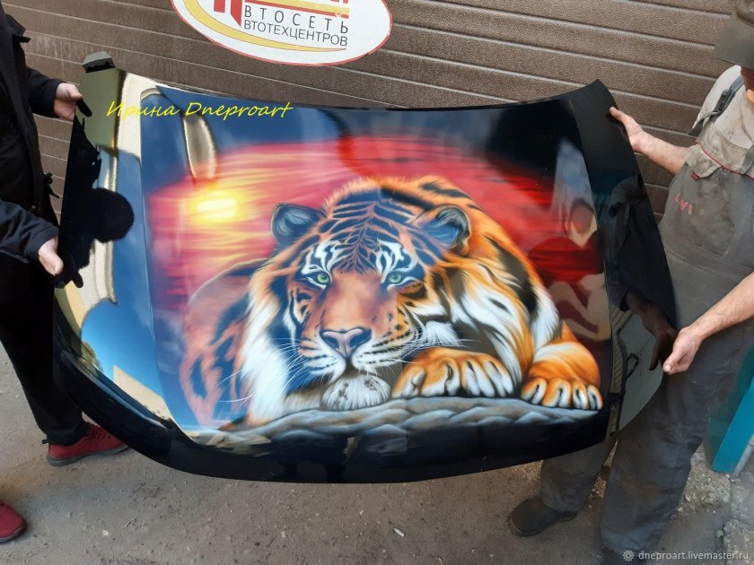 Аэрография тигр