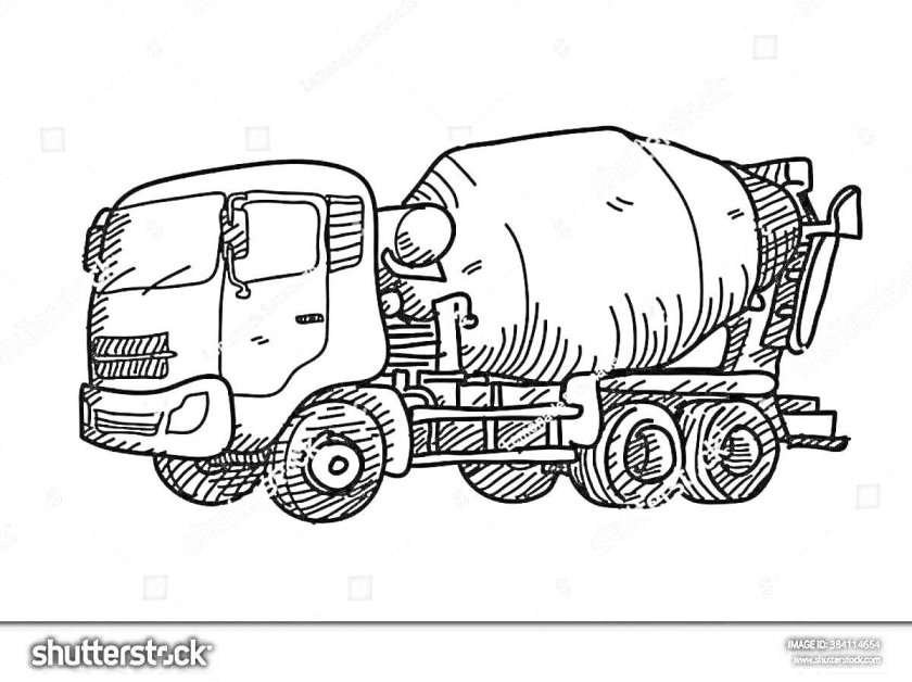 Бетономешалка для раскрашивания