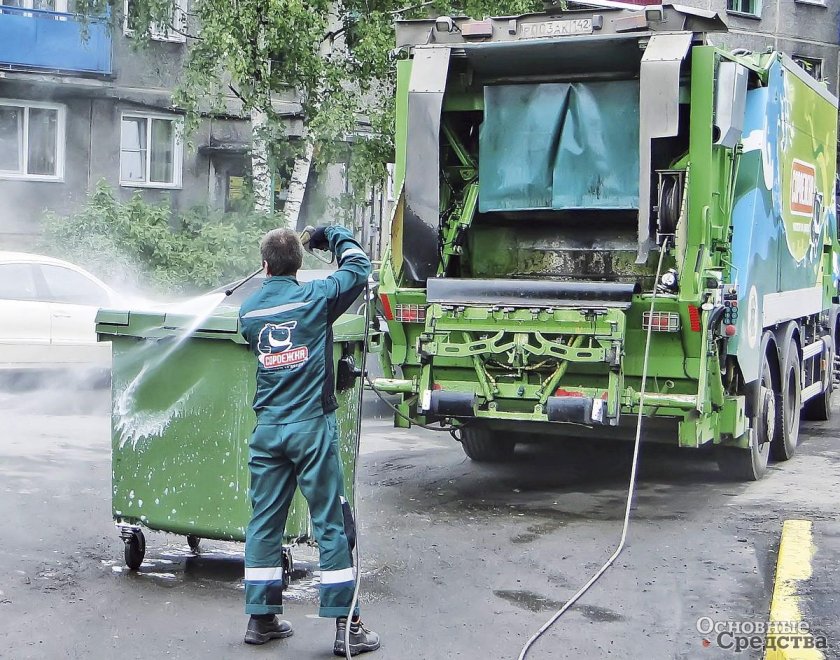 Мойка и дезинфекция контейнеров ТКО