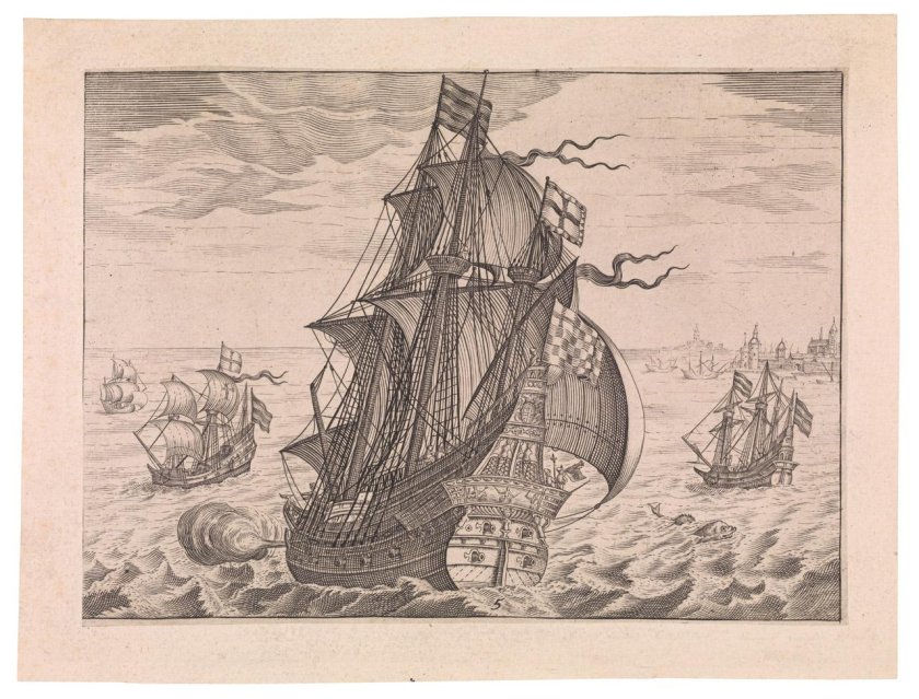 Каравелла гравюра