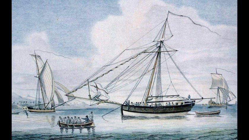 Шлюп корабль 17 века