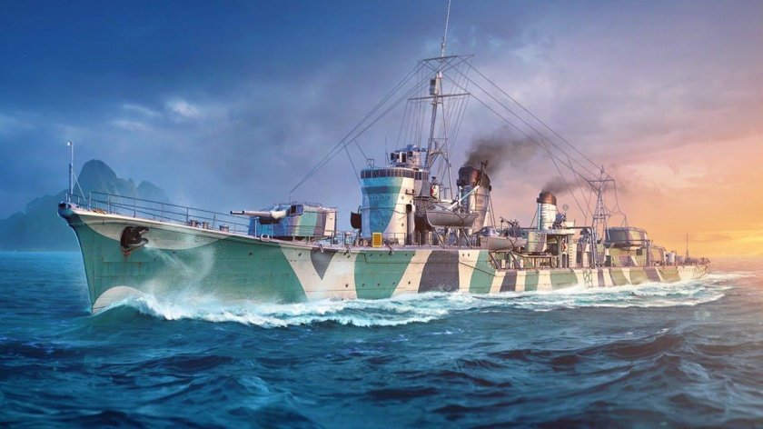 Эсминец asashio World of Warships