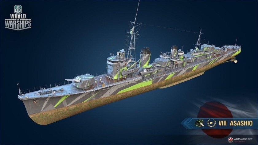 Эсминец asashio World of Warships