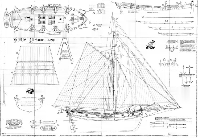 Lady Nelson куттер чертежи