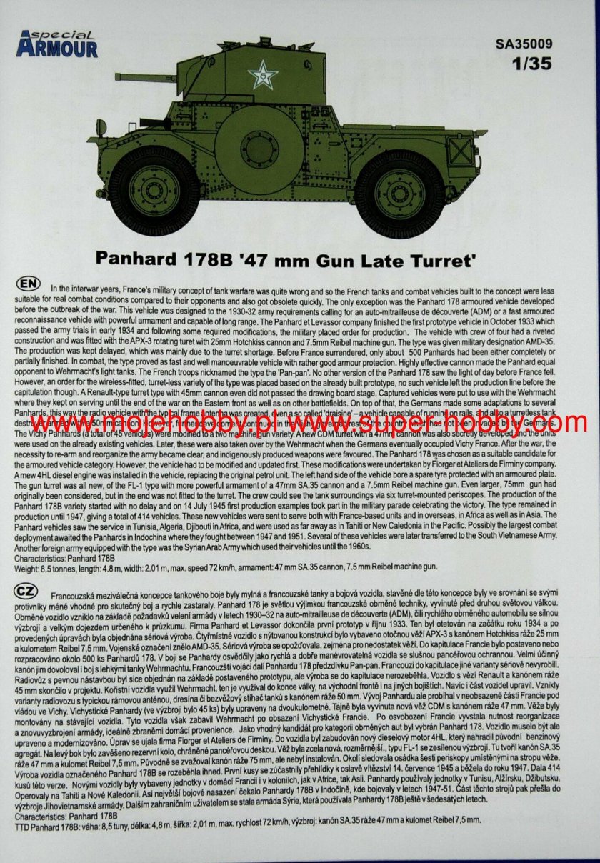 Panhard AMD 178b чертежи