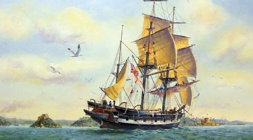 Корабль Бигль Дарвин