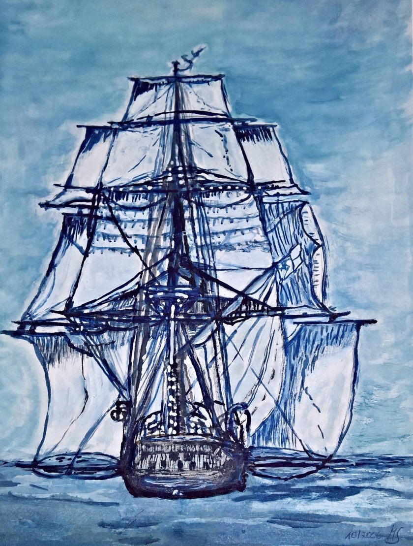 Бриг иллюстрация