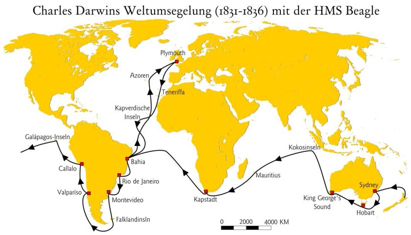 Кругосветное путешествие Чарльза Дарвина