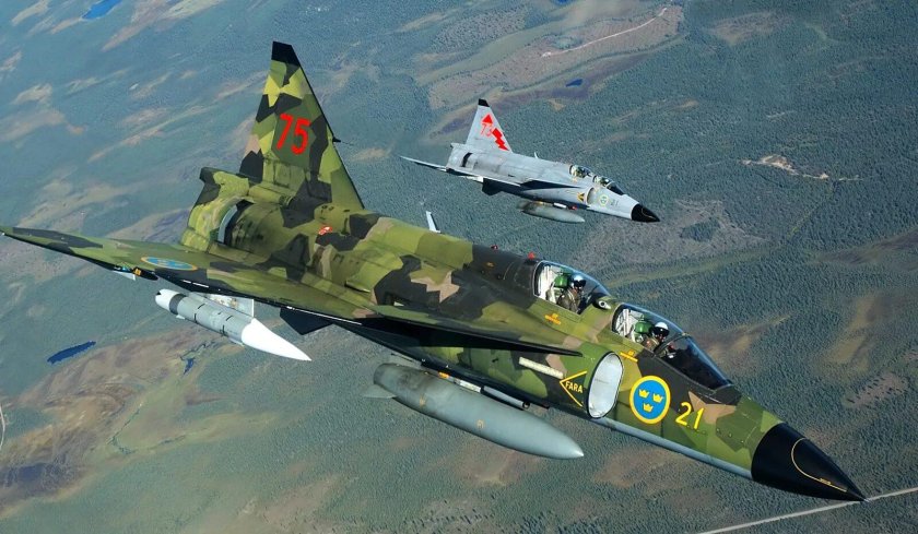Сааб-37 Вигген истребитель