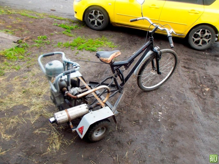 Трайк из бензопилы Урал