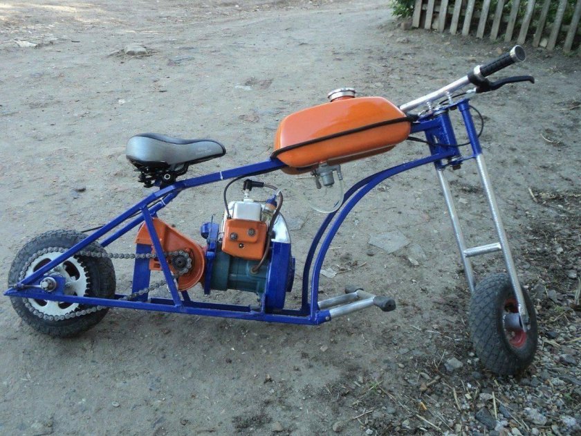 Мопед из бензопилы Хускварна