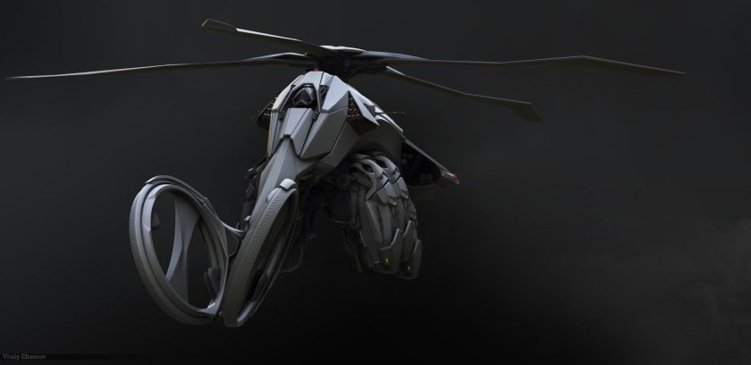 Sci Fi хеликоптер