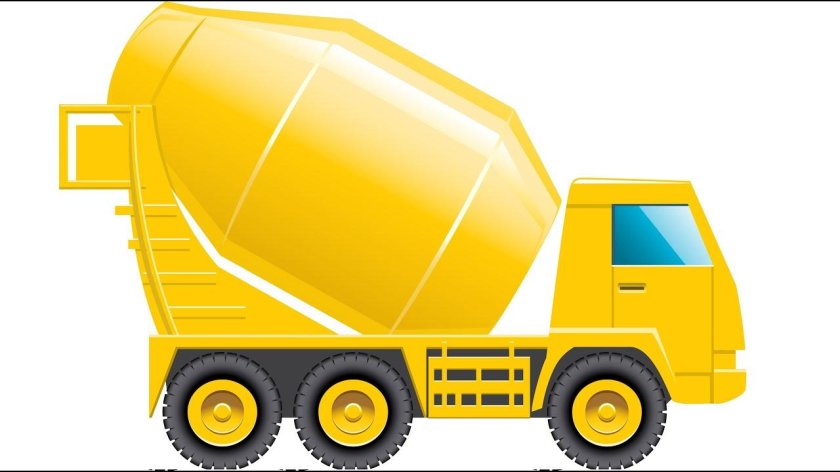 Бетоновоз вектор