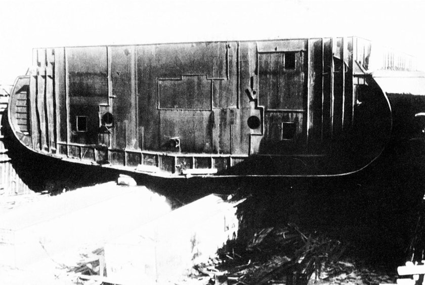 Линкор Советский Союз на стапеле