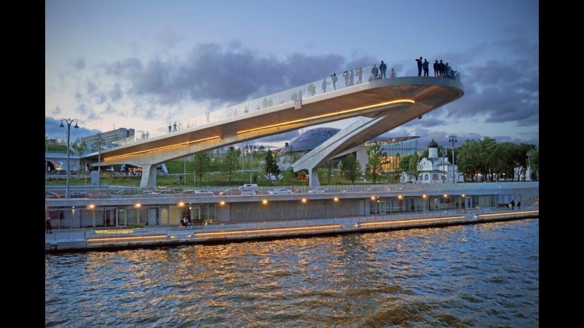 Мост Зарядье Москва