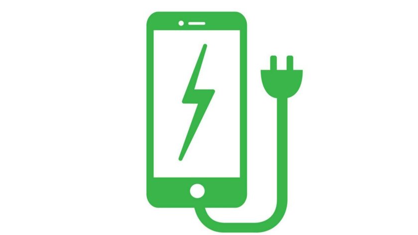 Табличка зарядка для телефона