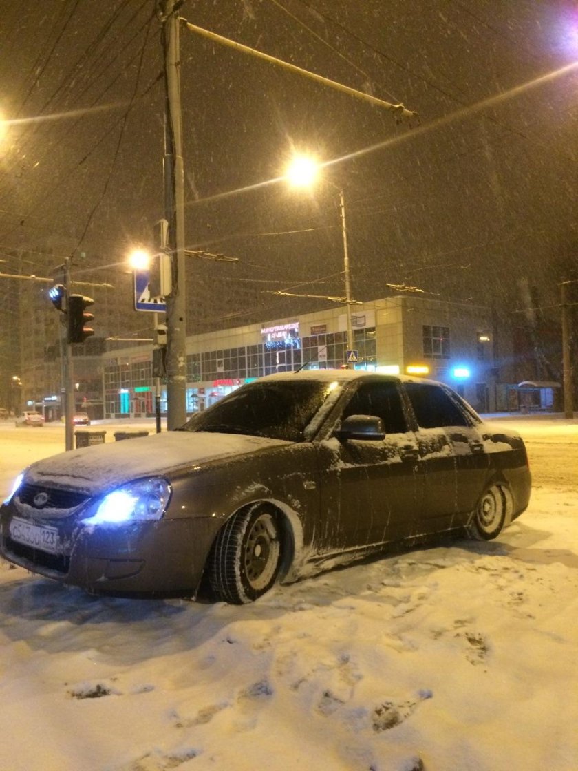 Лада Приора 2 зимой