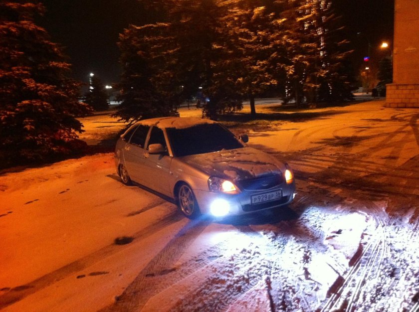 Приора зимой