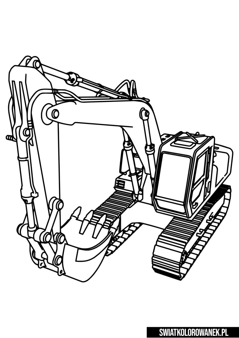 Экскаватор Мася раскраска