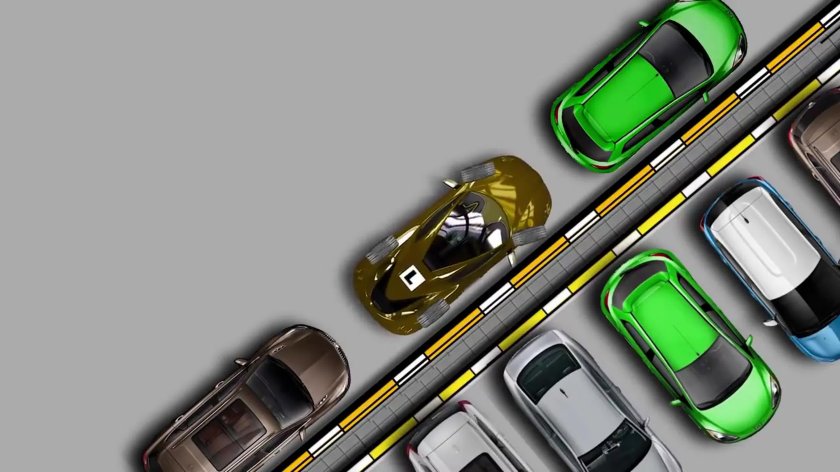 Парковка сбоку