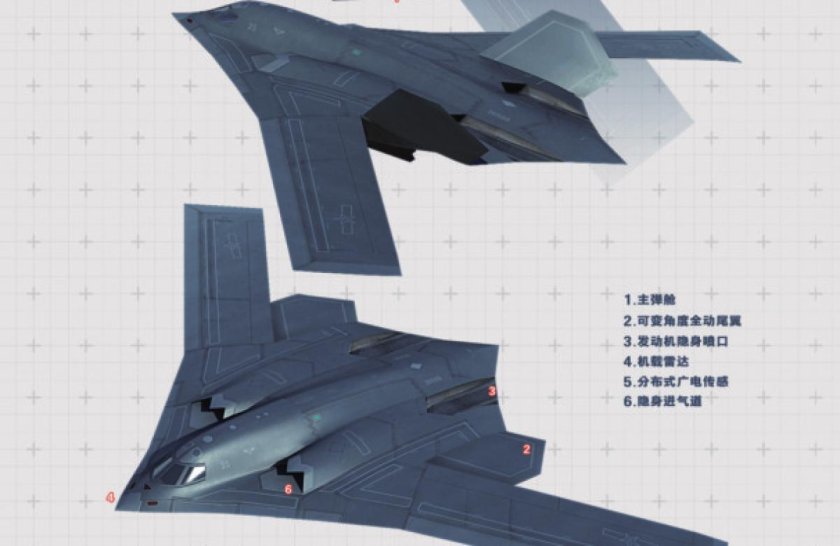 Стелс-бомбардировщика Xian h-20