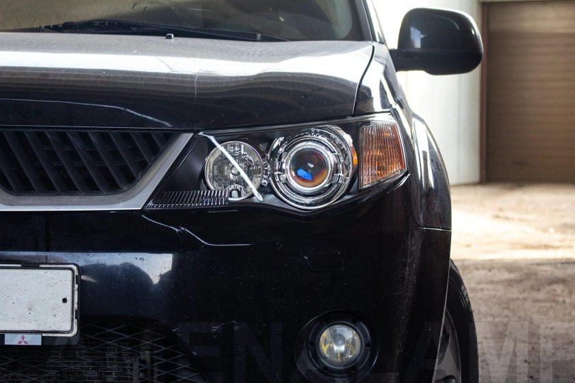 Аутлендер ХЛ установка линз