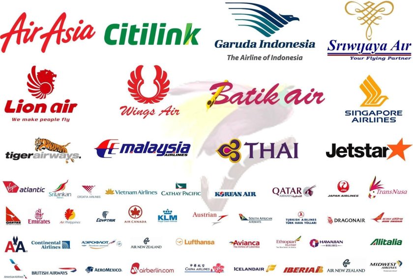 Логотипы известных авиакомпаний