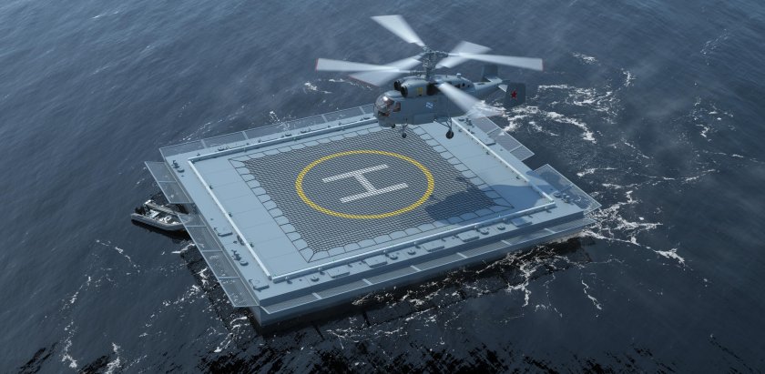 Понтонные вертолетные площадки