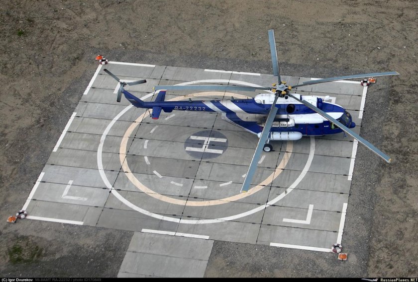 Габариты вертолетной площадки для ми-8