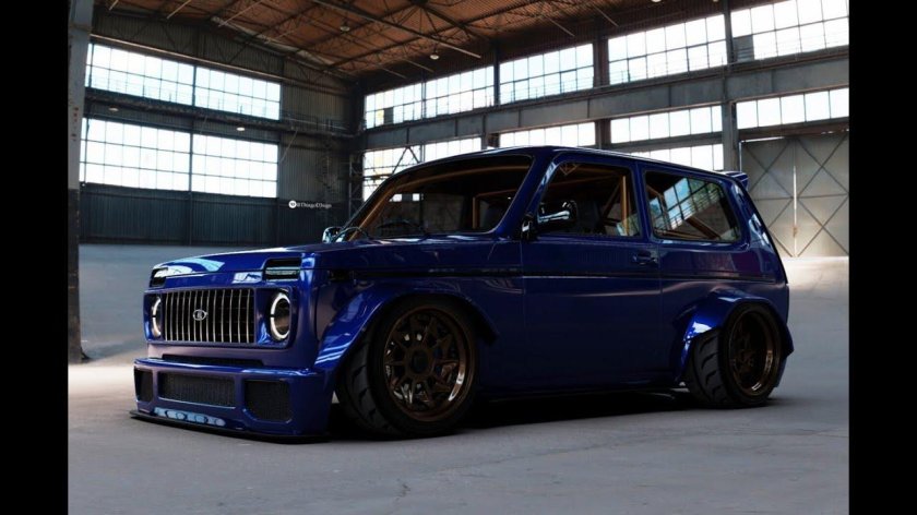 Заниженная Нива 2121