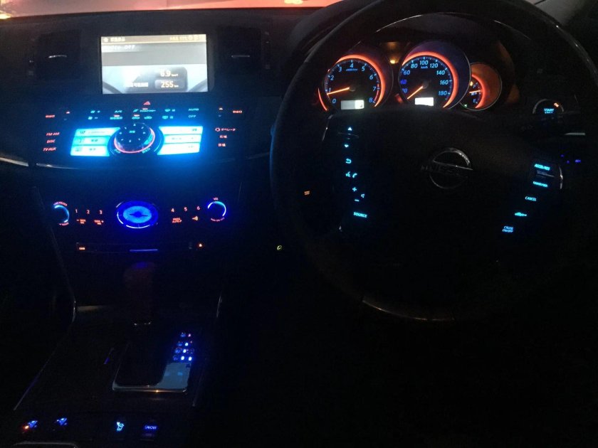 Nissan Teana 3 салон ночью