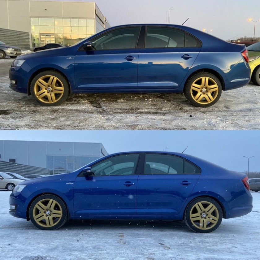 Шкода Рапид занижение -30