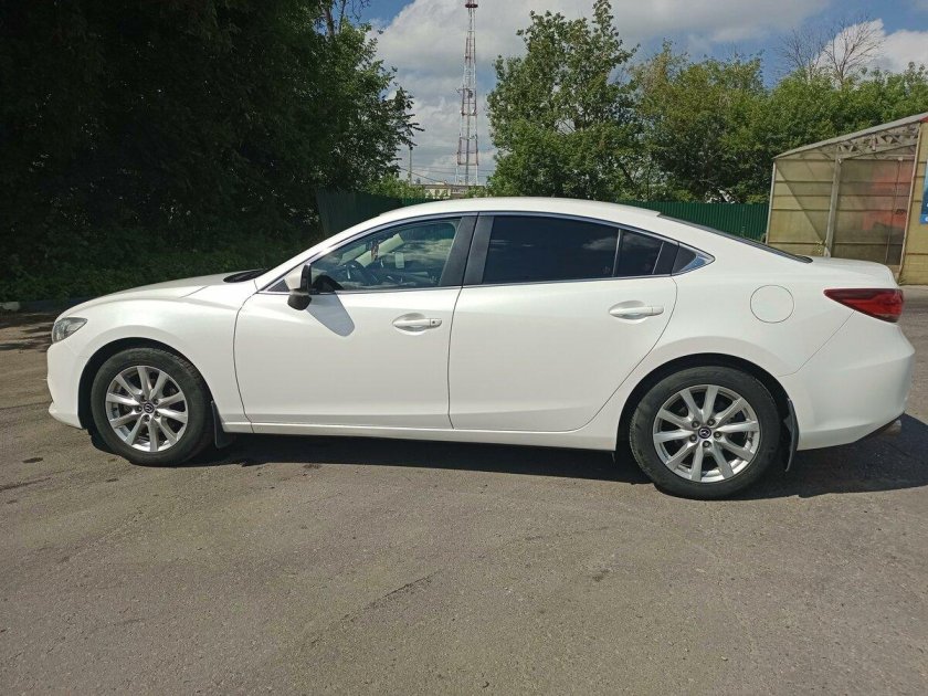 Мазда 6 GJ белый перламутр с черной крышей