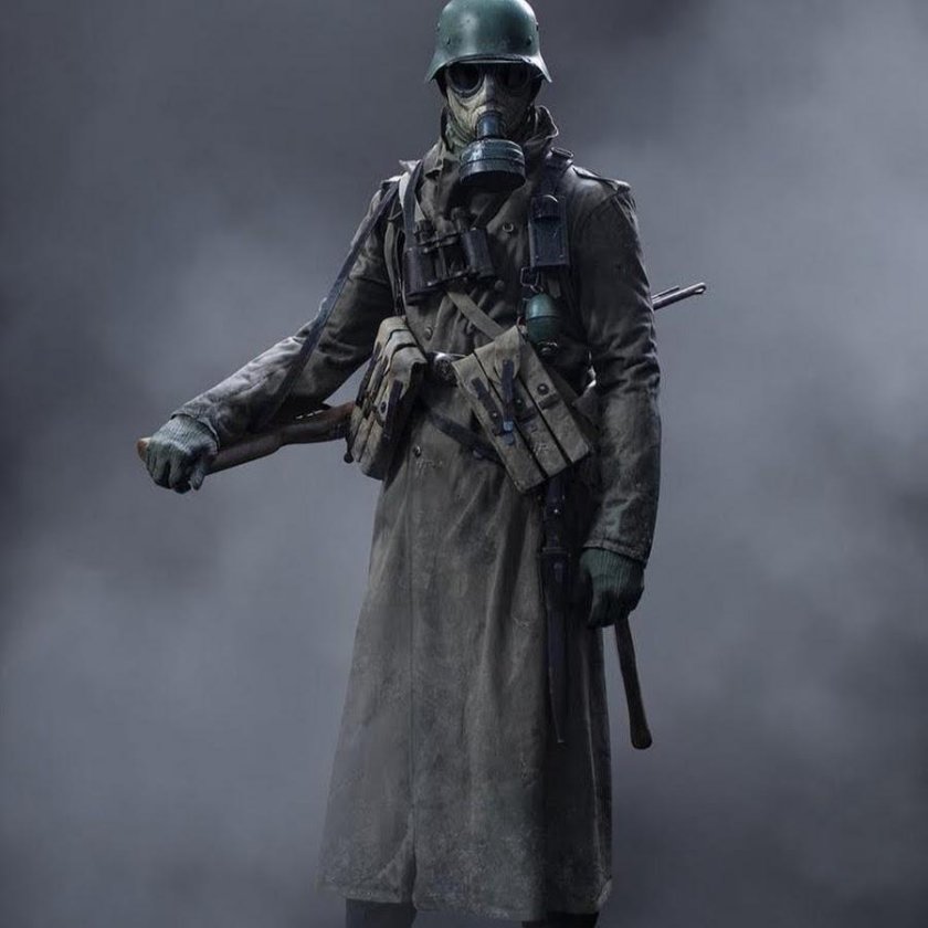 Дизельпанк солдат вольфенштайн