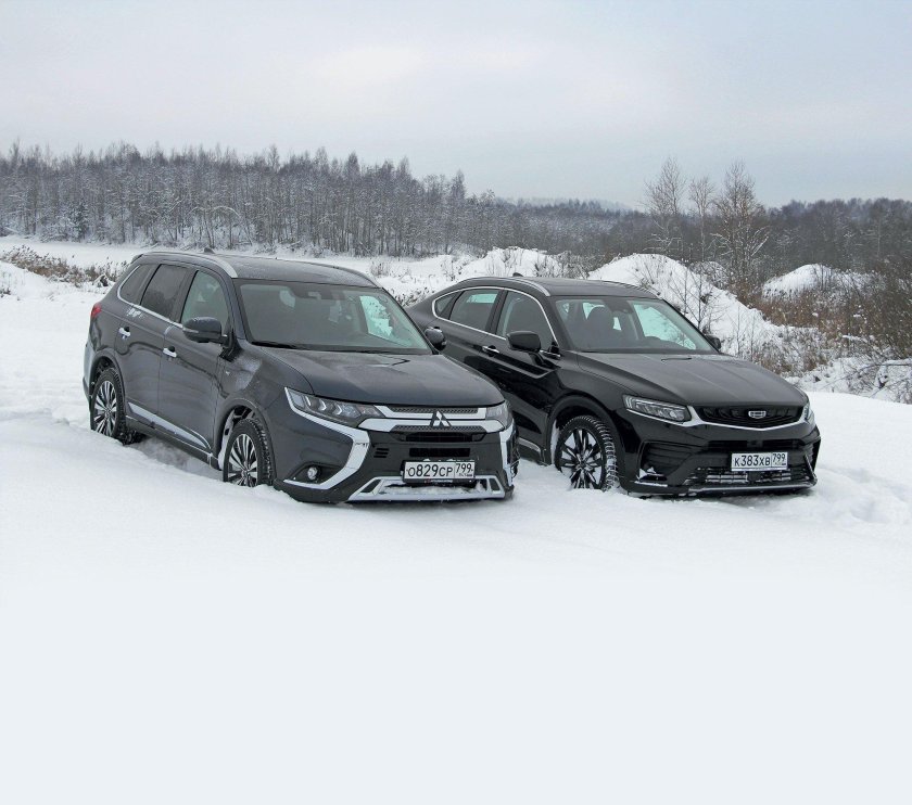 Сравнение Geely Tugella и Аутлендер ПХЕВ 2013