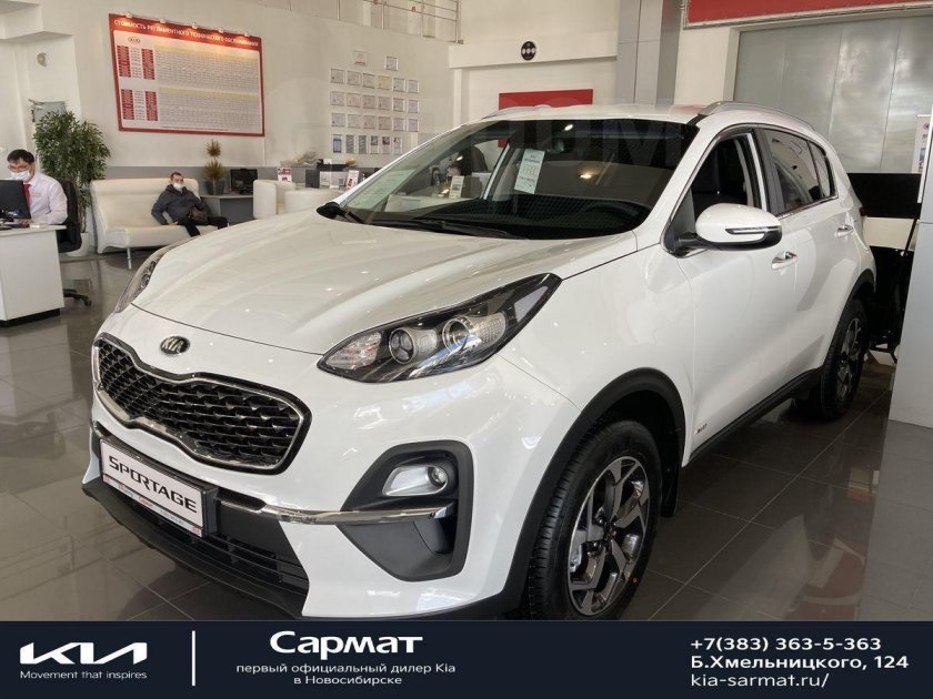Kia Sportage 2022 светло серый искусственная кожа