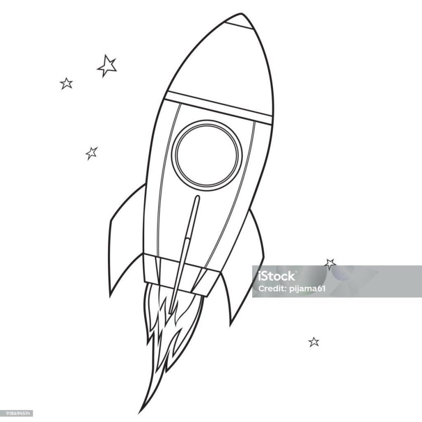 Космическая ракета рисунок