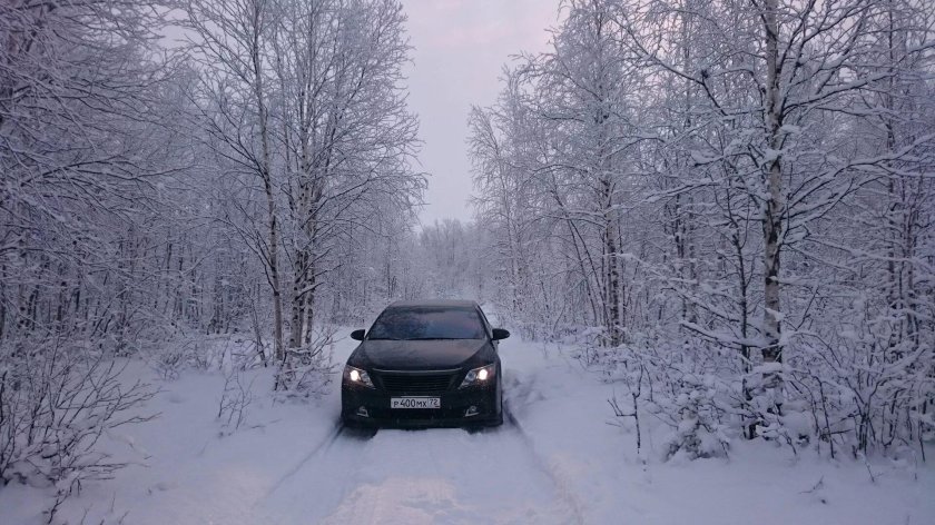 Машина в снегу