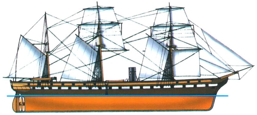 Парусно-винтовой Фрегат Олег