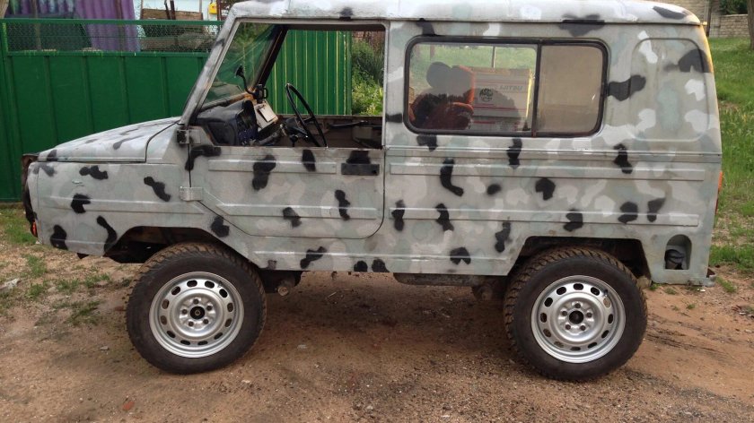 ЛУАЗ на больших колесах