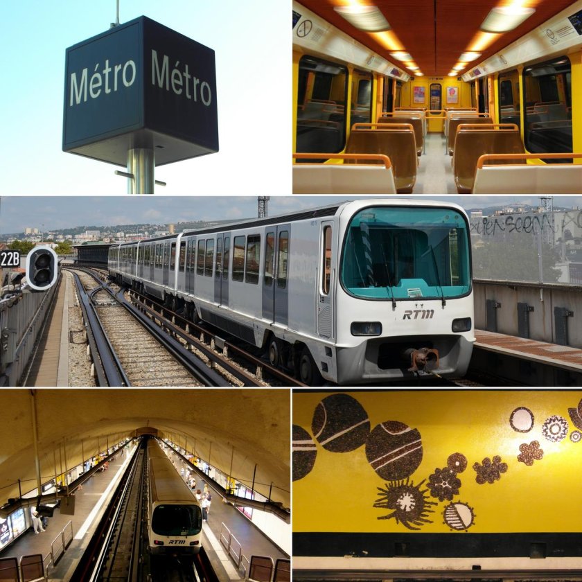 Карта метро Марселя