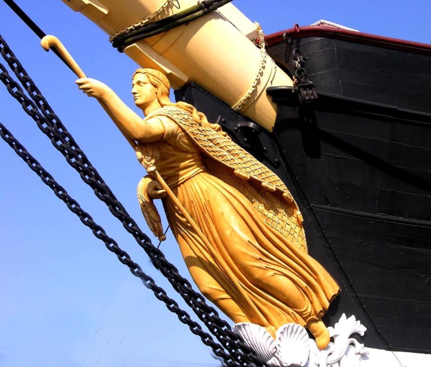 Катти Сарк корабль гальюнная фигура