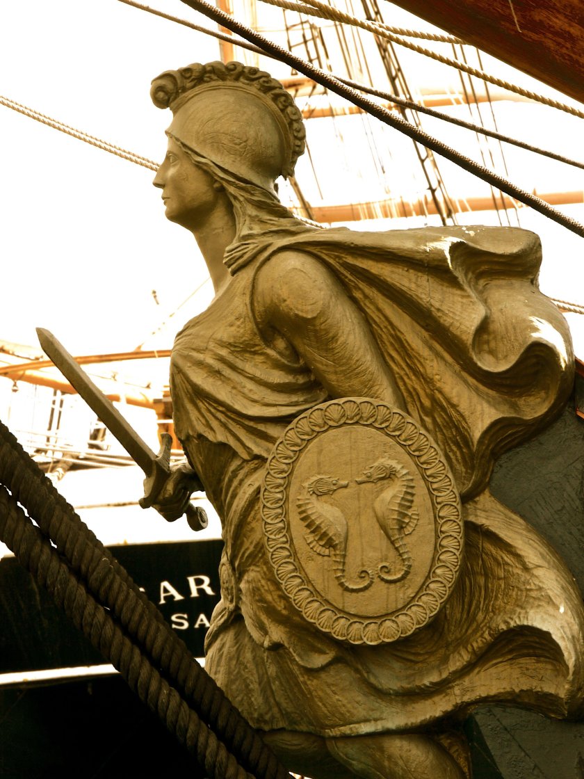 Катти Сарк корабль гальюнная фигура